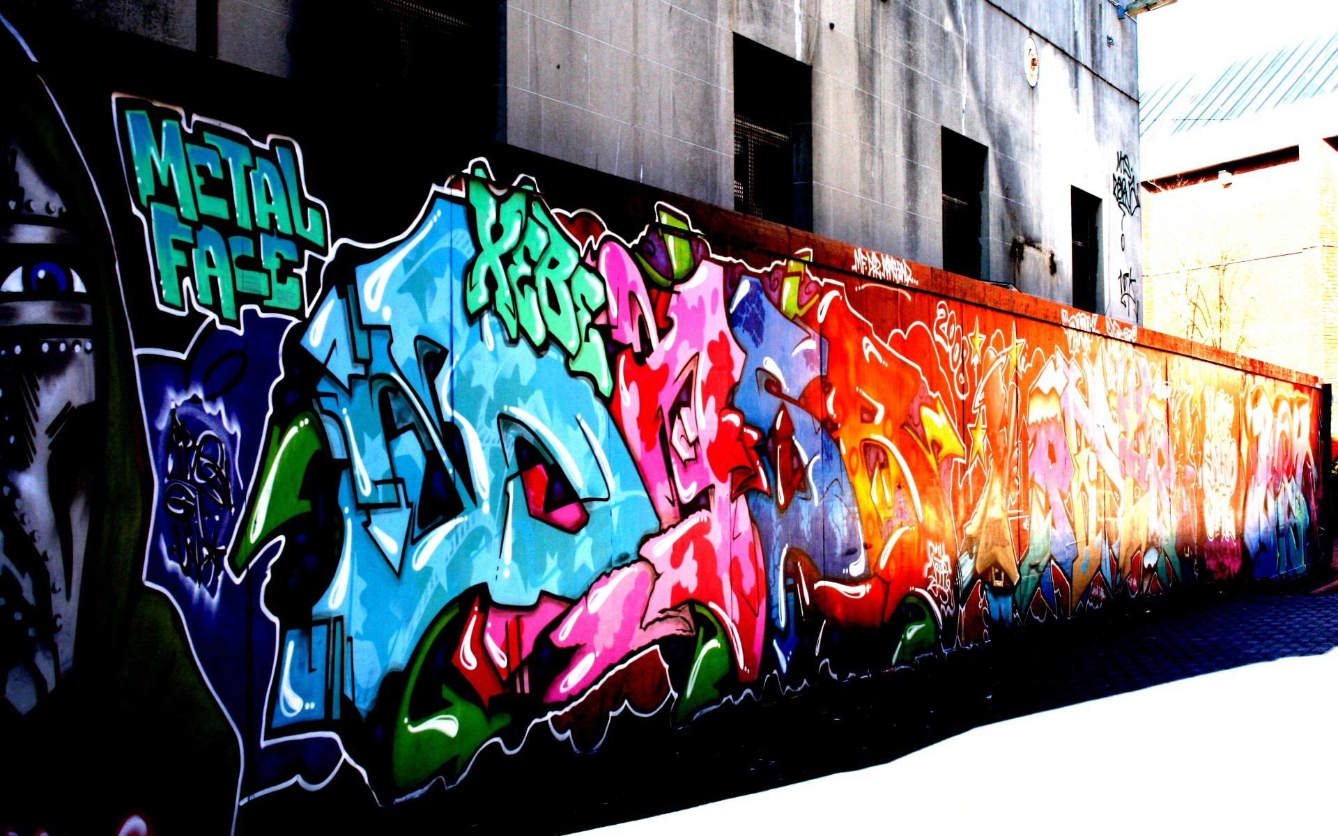 Cityscapes Graffiti Wallpaper Image
