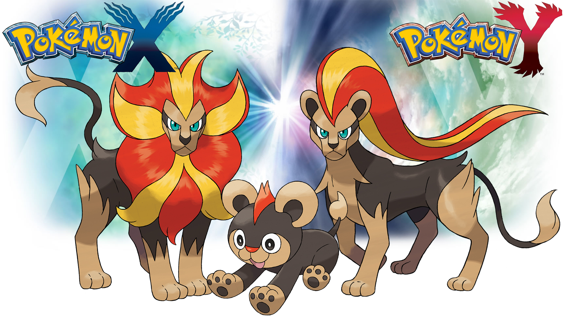 Pokemon X Y Wallpaper Litleo And Pyroar By Thelimomon On