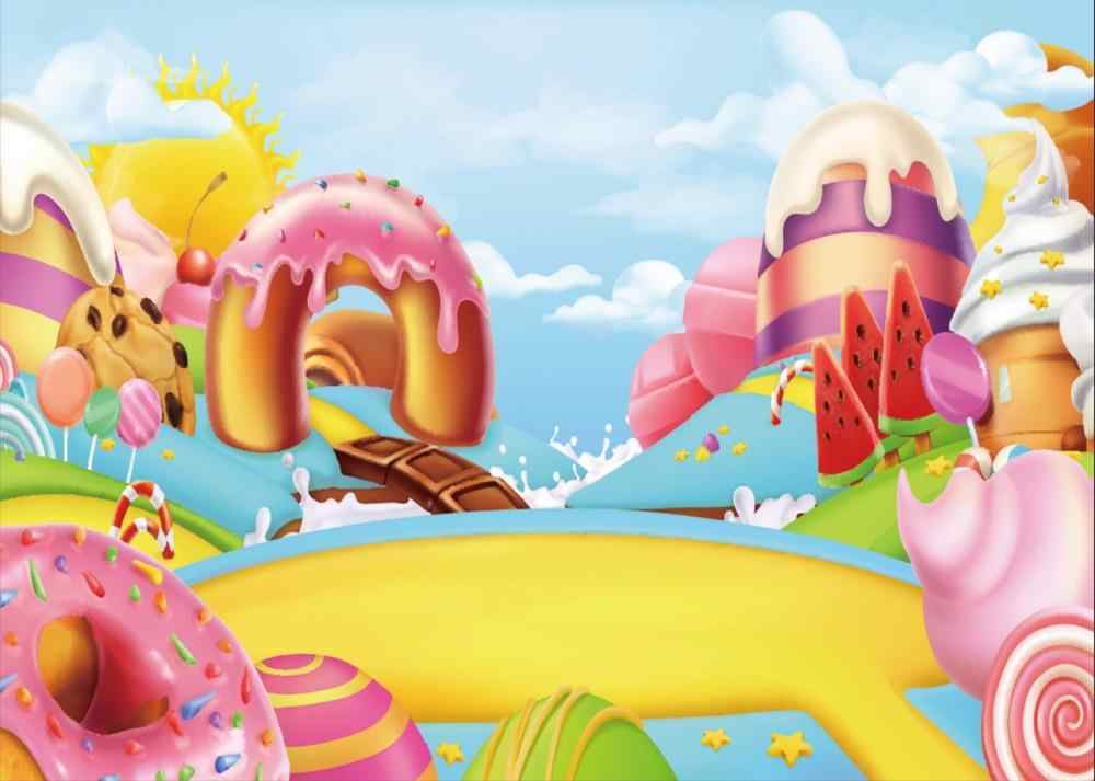Clouds Sky Candyland Ice Cream House Chocolate Arch Candy Land
