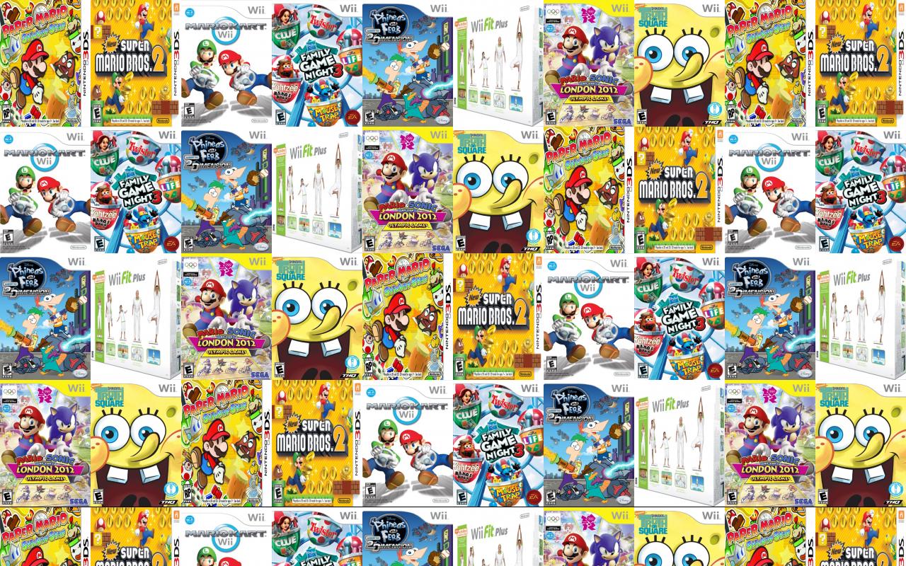 Super Paper Mario Wii Bros Ds Wallpaper Tiled Desktop