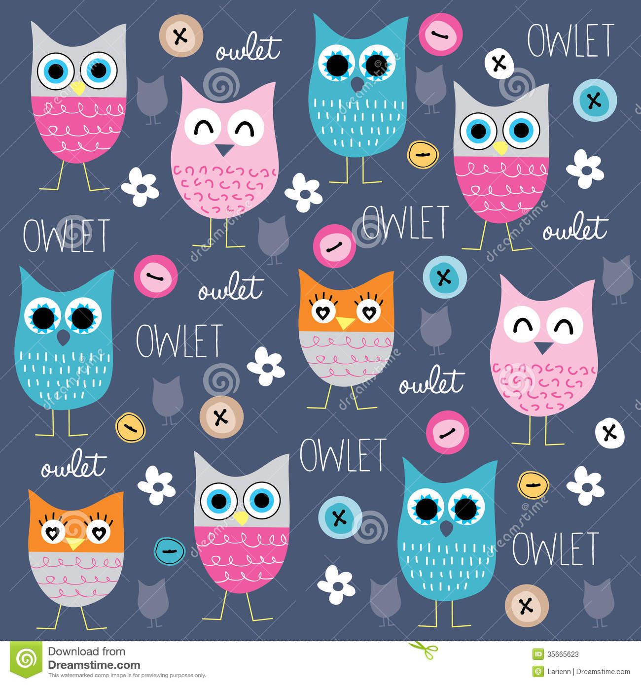 Cute Colorful Owl Wallpaper On