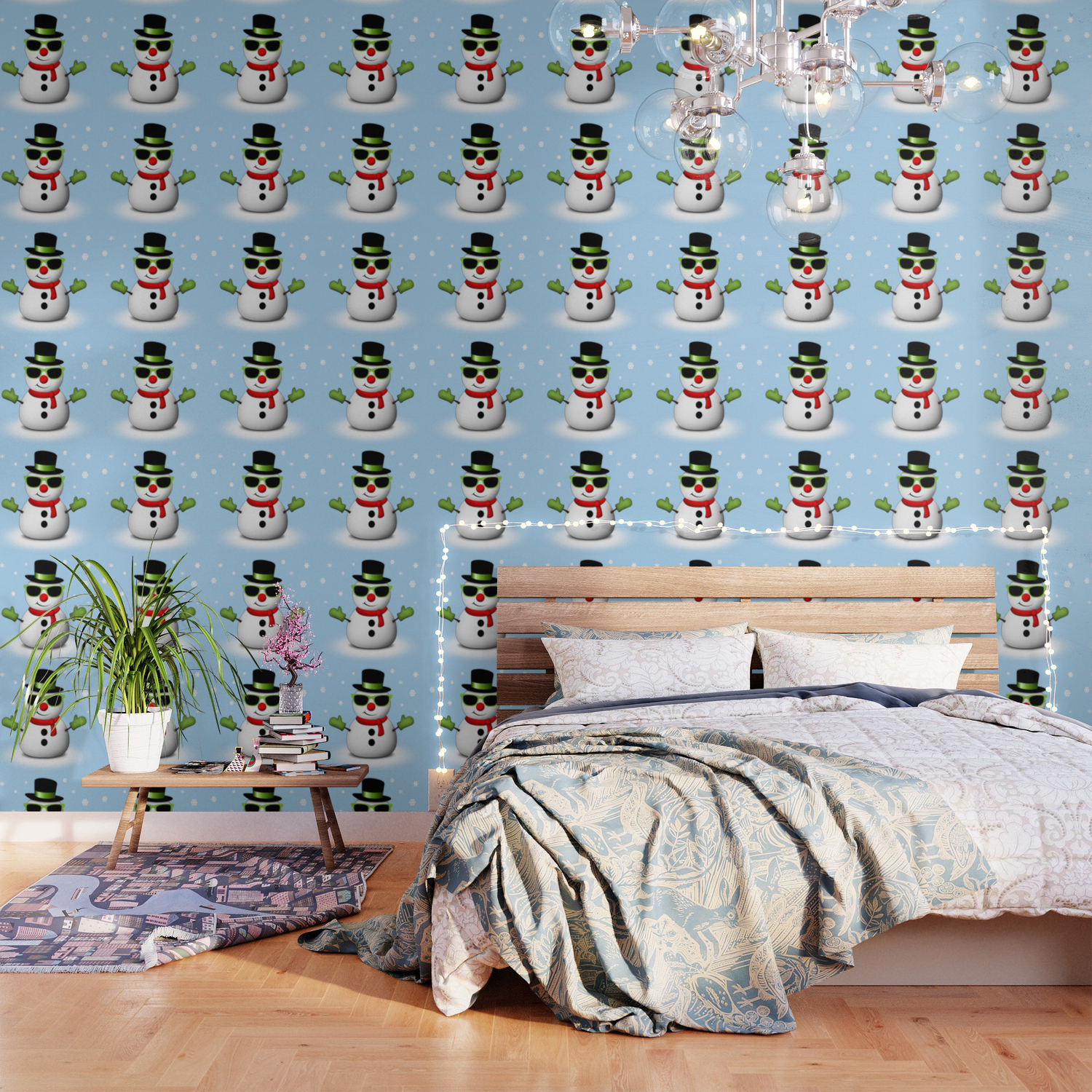 Cool Snowman With Shades And Adorable Smirk Wallpaper By Pldesign