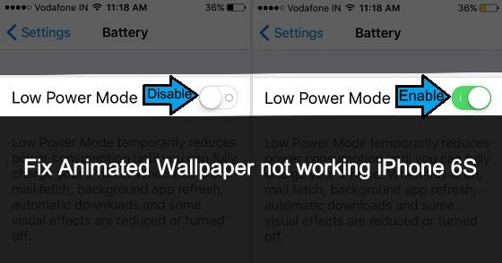 To Check Low Power Mode Is On Or Off iPhone 6s Plus Jpg