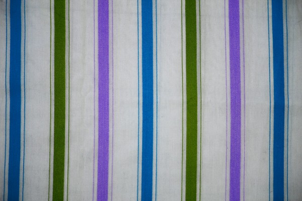 Striped Fabric Texture Green Blue And Purple On White Picture