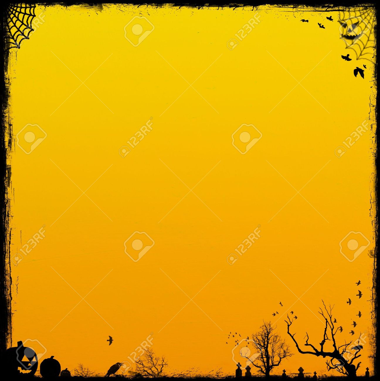 Orange Halloween Background Background Collection