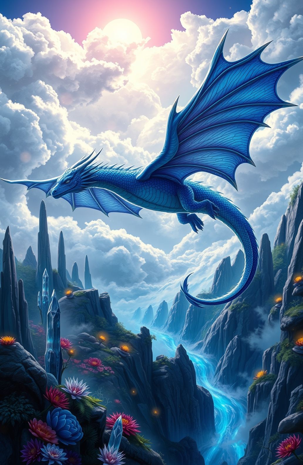 Blue Dragon Wallpaper Hd
