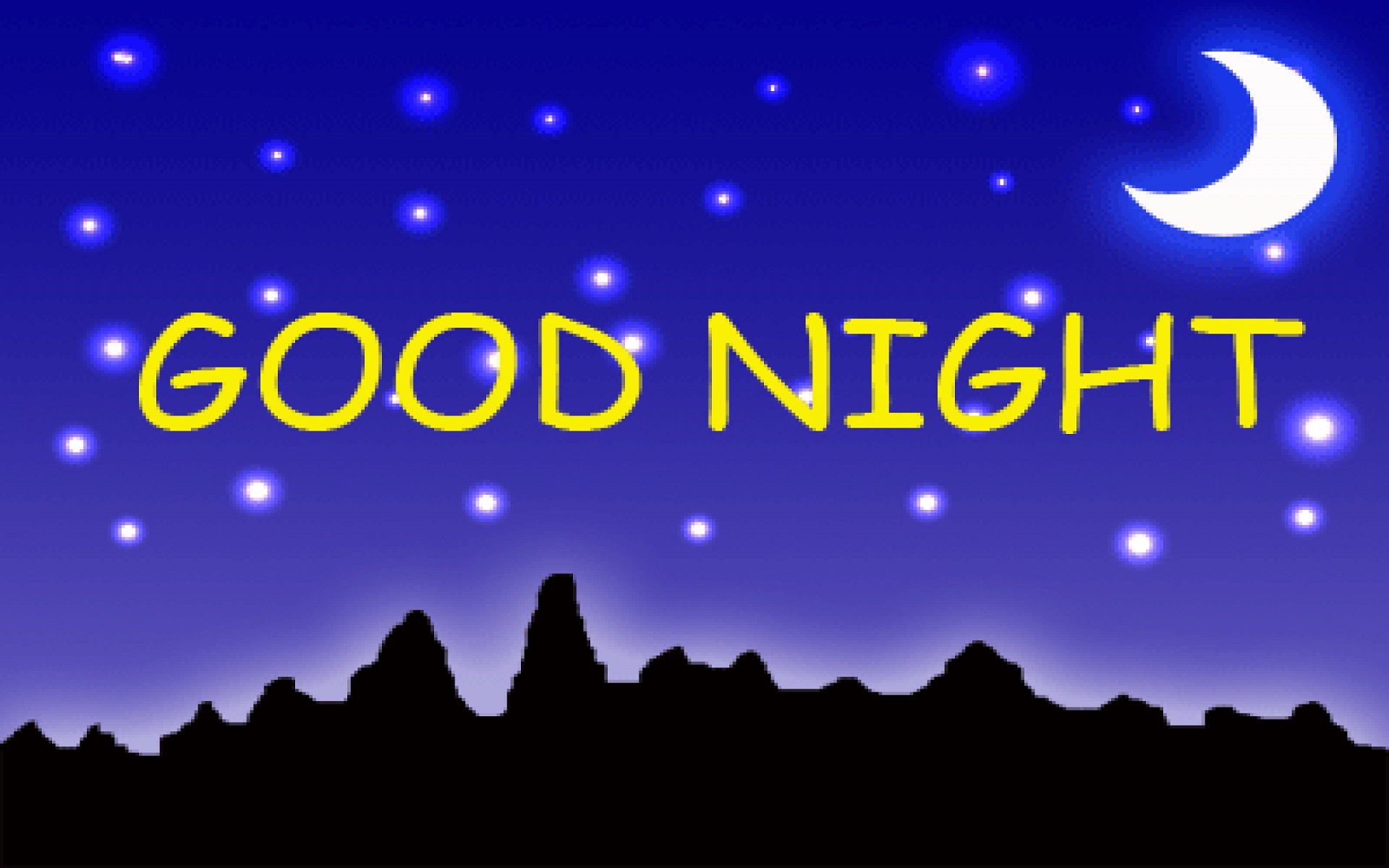 Beautiful Good Night Wishes Wallpaper HD Rocks