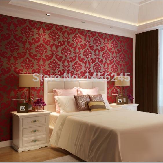 bedroom non woven flower floral wall paper home decor for living room