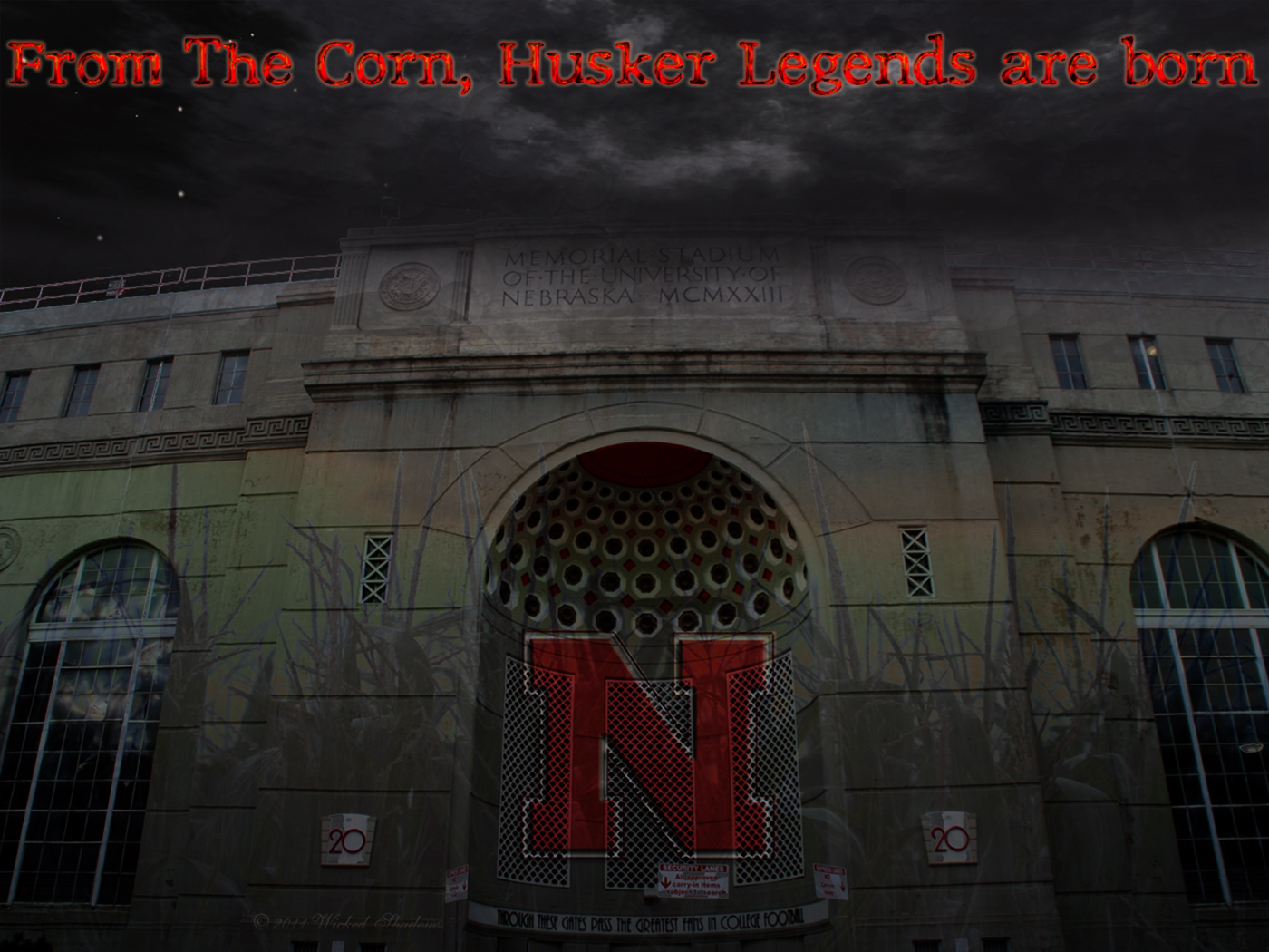 Wallpaper By Wicked Shadows Nebraska Cornhuskers Memorial Stadium