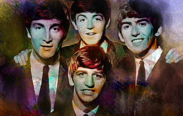 Paul Mccartney George Harrison Ringo Starr Music Wallpaper Photos