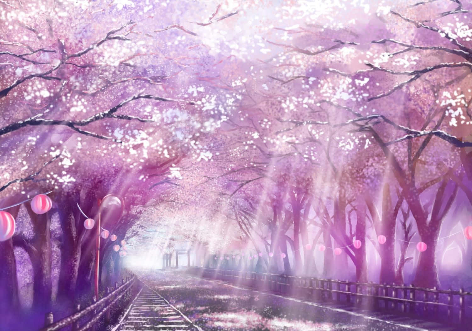 Pink Anime Aesthetic Wallpaper
