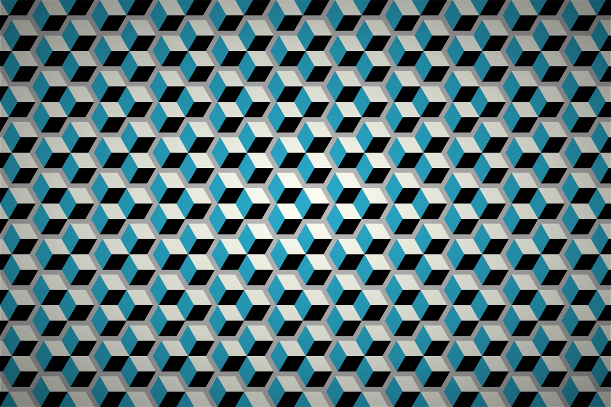 Free geometric cubes wallpaper patterns 1200x800