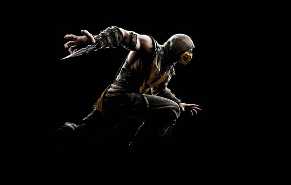 Mortal Kombat X Scorpion A Character Mask Wallpaper
