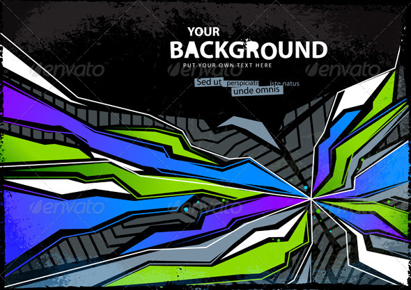 Cool abstract graffiti background Vector illustration ALL TEXT IS