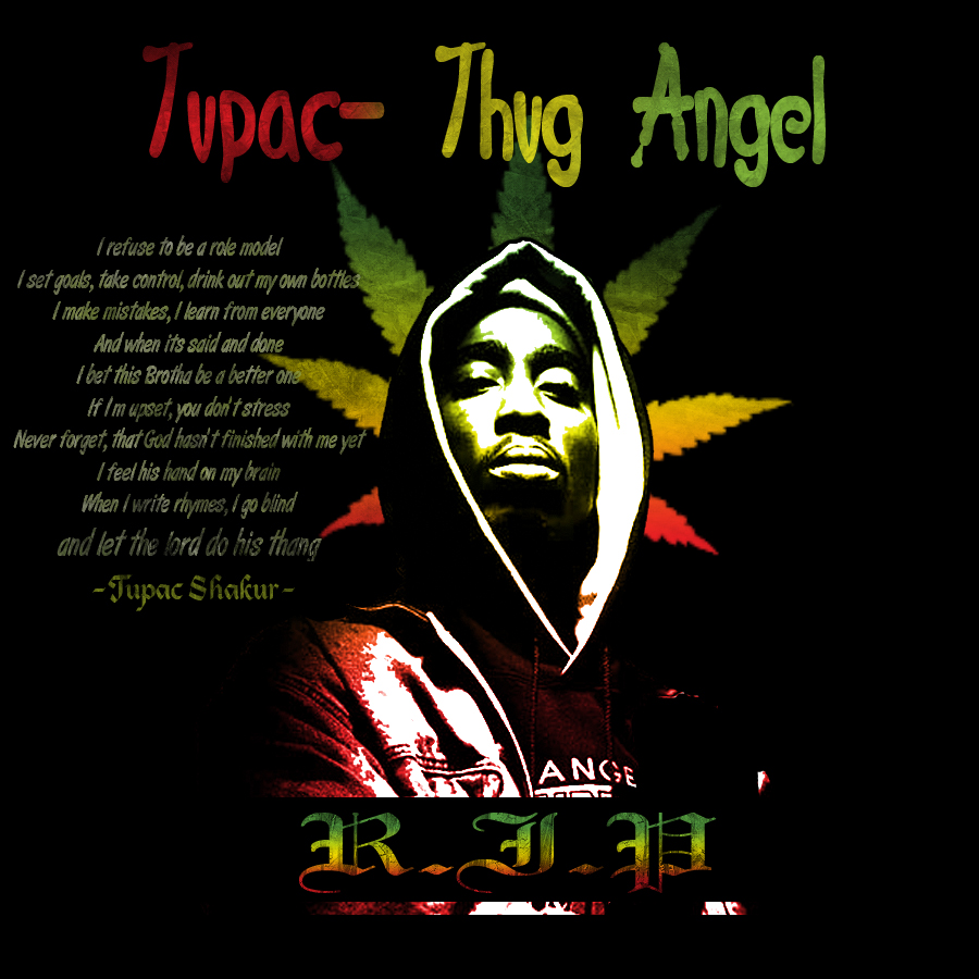 Tupac  Thug Angel by KonyDesign on