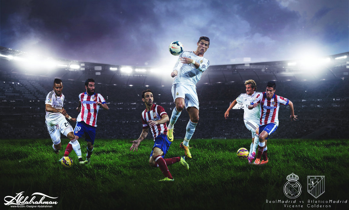 Wallpaper Real Madrid Vs Atletico By Designer Abdalrahman