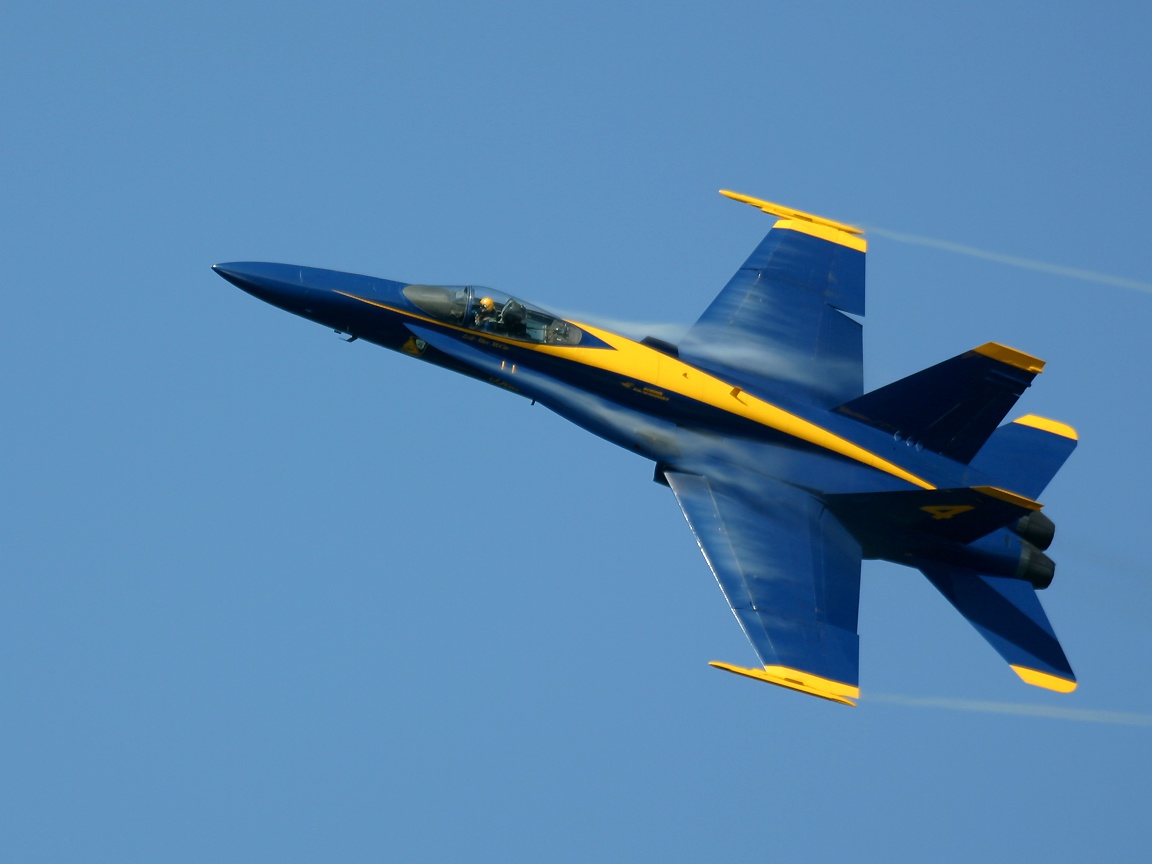 Blue Angel Photographed At The Chicago Air And Water Show Using A