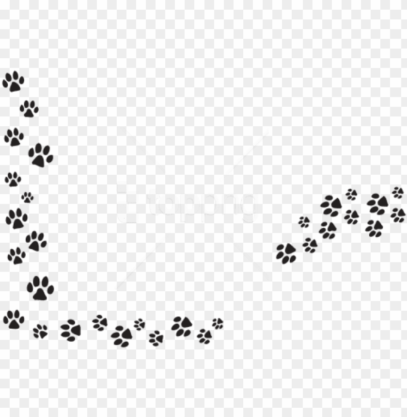 Png Series Of Paw Prints Image Background