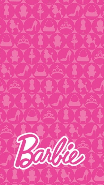 Barbie Logo Wallpaper Pink