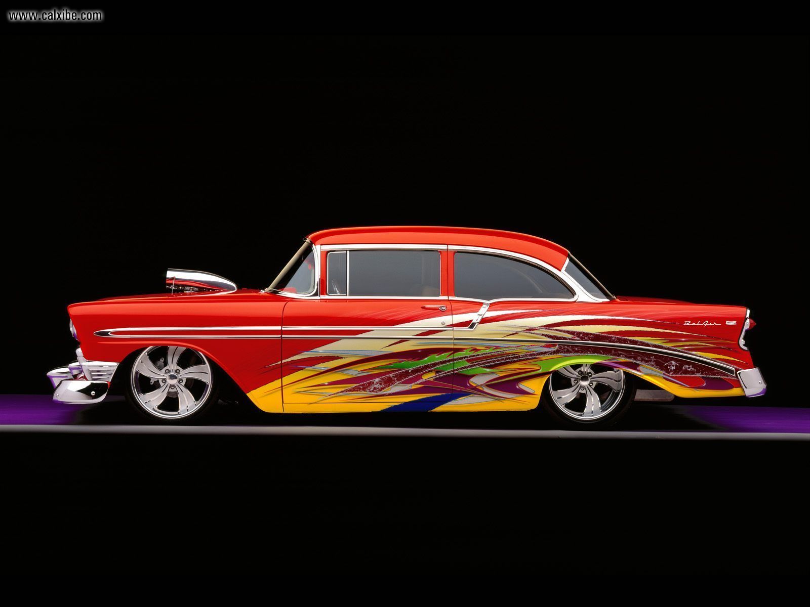 Cars Custom Chevy Bel Air Desktop Wallpaper Nr