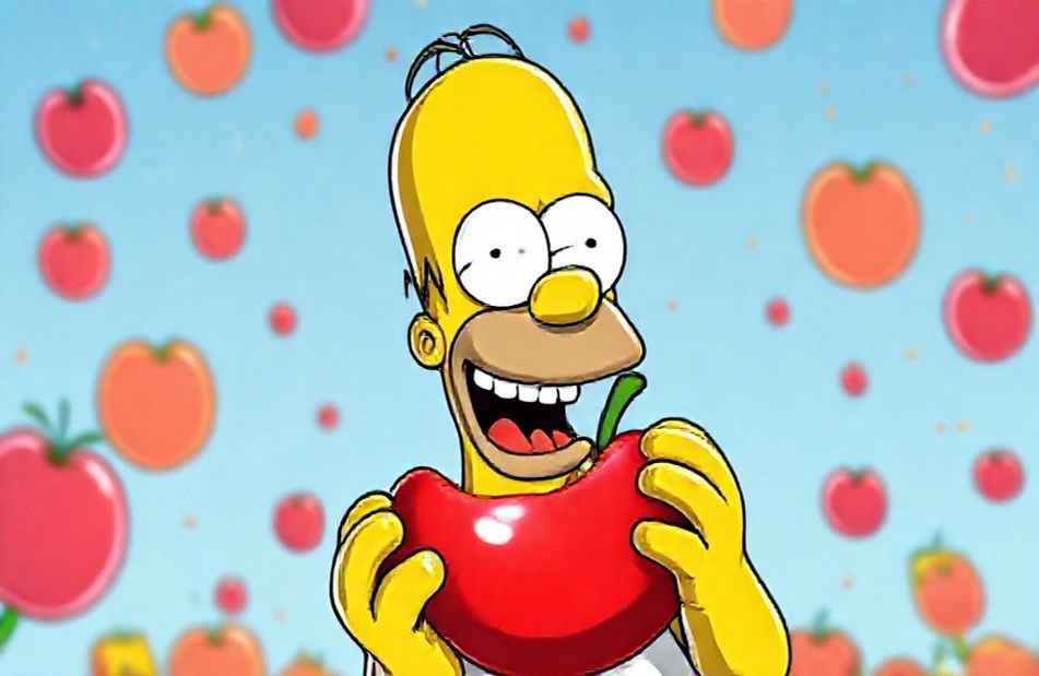 Homer Simpson Apple Wallpaper