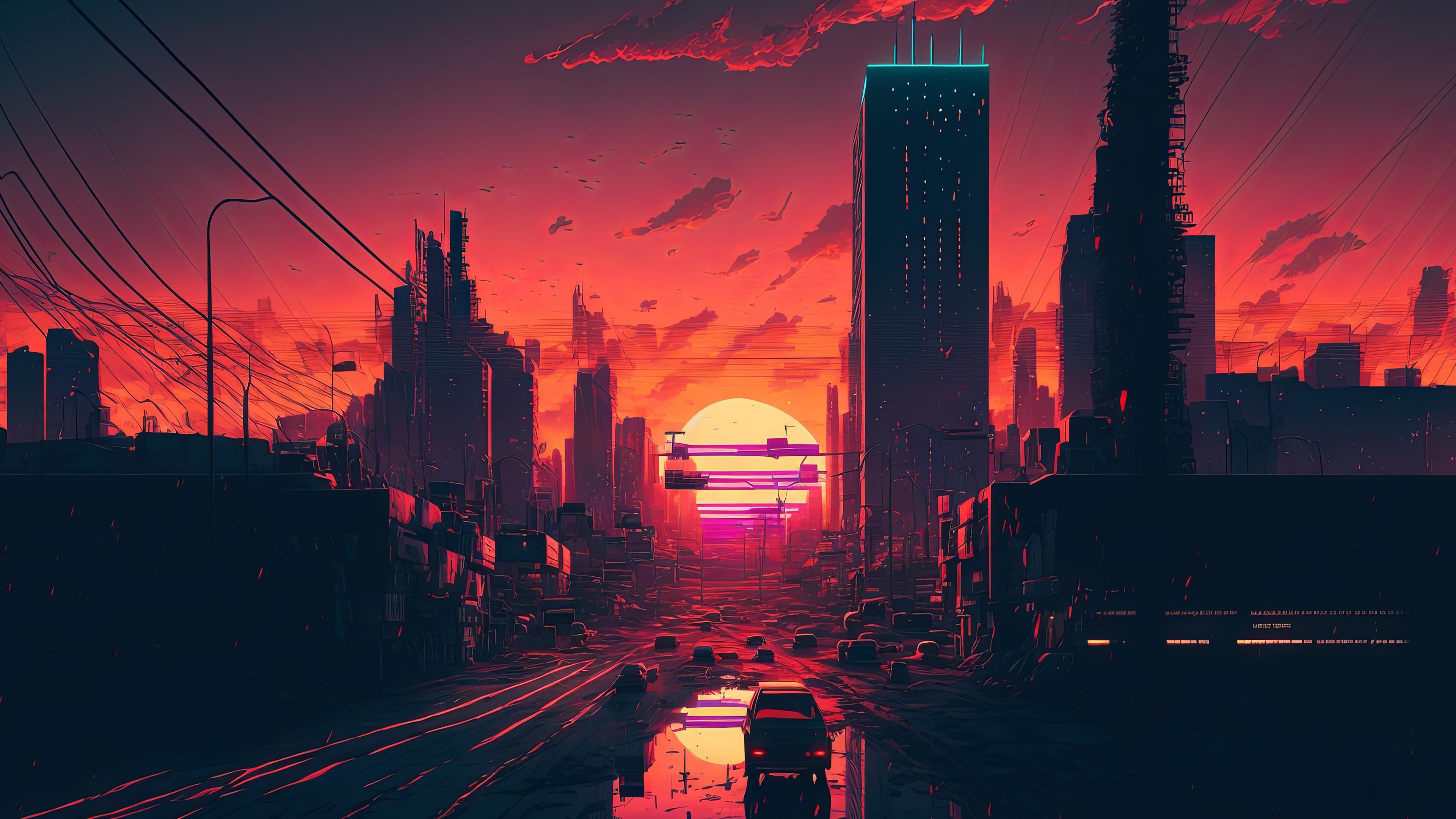 City Sunsets 4k By A I R Outrun