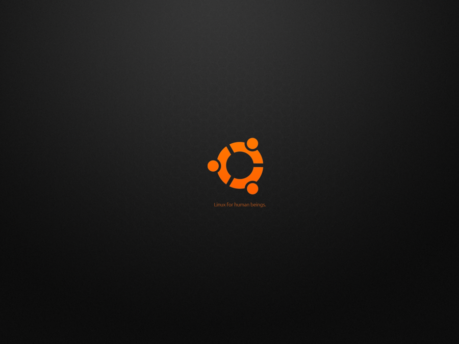 Ubuntu HD Wallpaper Black 1600x