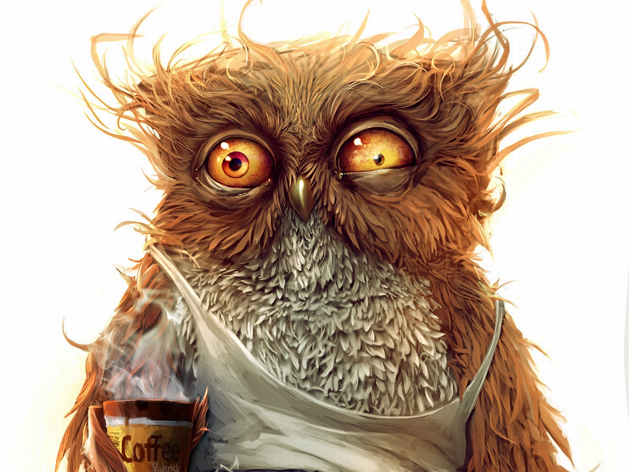 Animated Owl Desktop Background Animal Wallpaper
