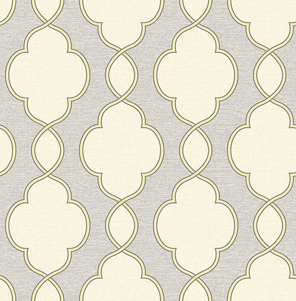Structure Yellow Chain Link Modern Wallpaper By