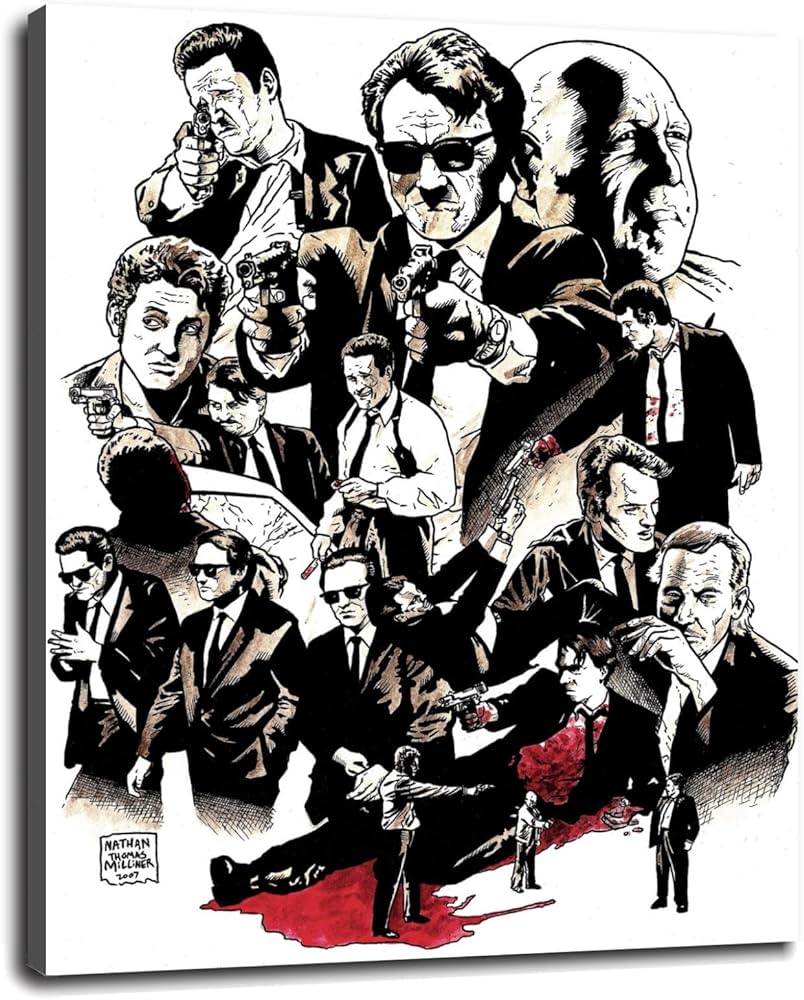 🔥 Free download Amazoncom SUSADALY Tarantino Film Wallpapers Wall Art ...