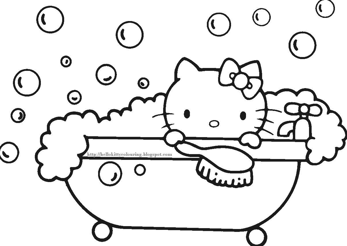 Hello Kitty Coloring S Wallpaper