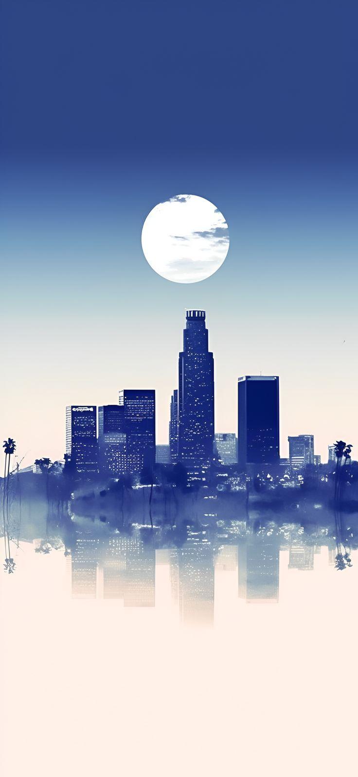 Los Angeles Aesthetic Minimalist Wallpaper For iPhone