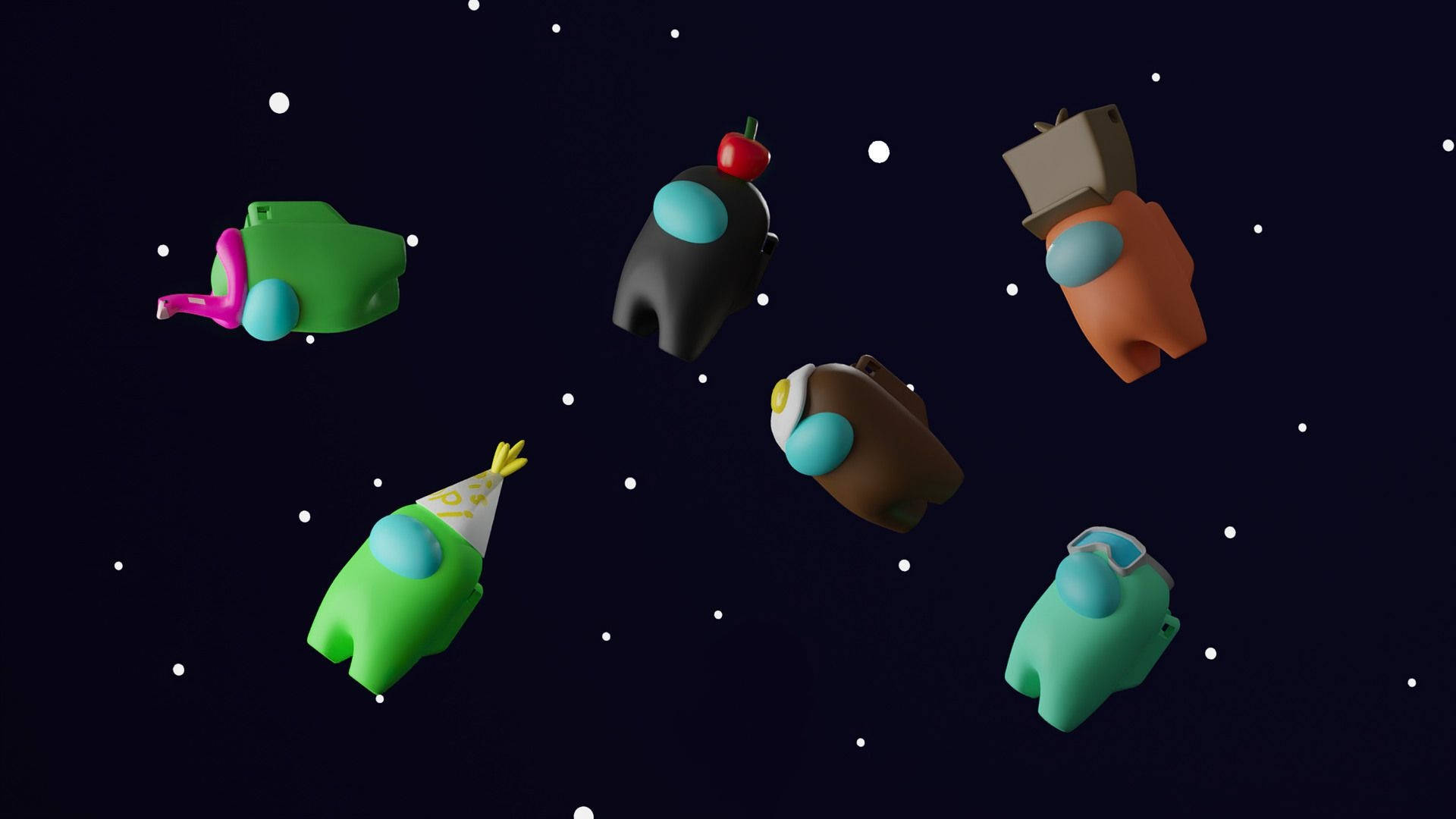 Among Us Space Wallpaper