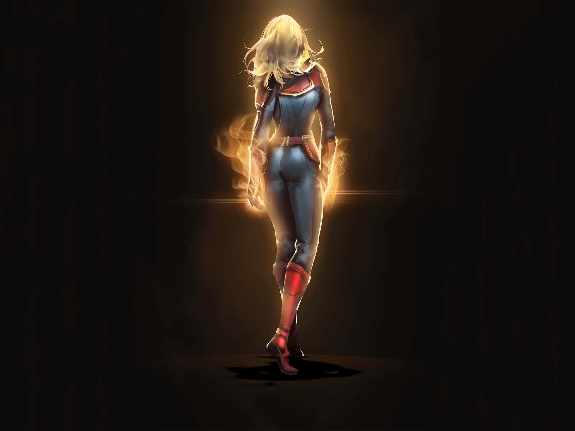 Captain Marvel iPad Wallpaper