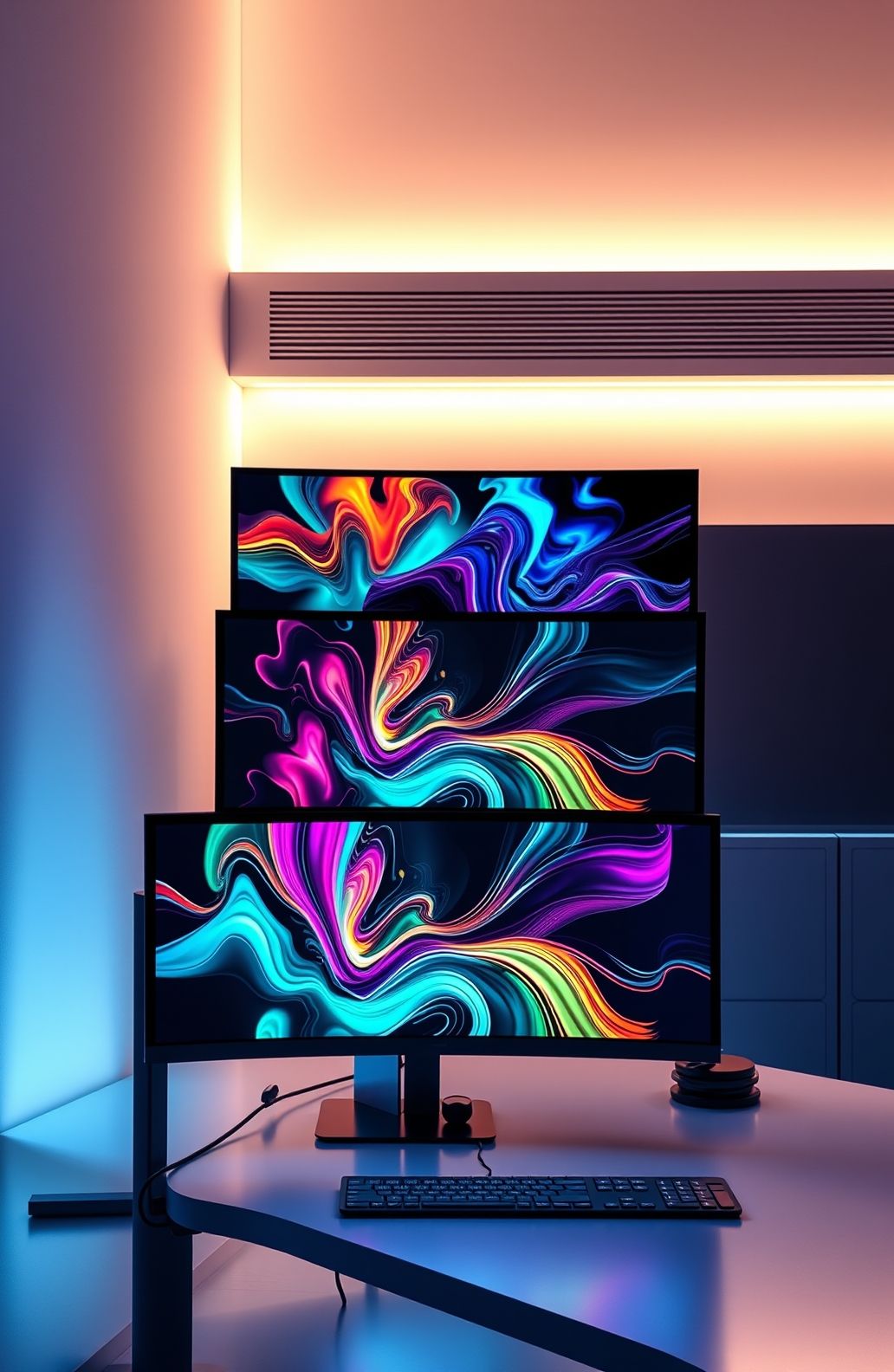 Stacked Monitor Wallpaper