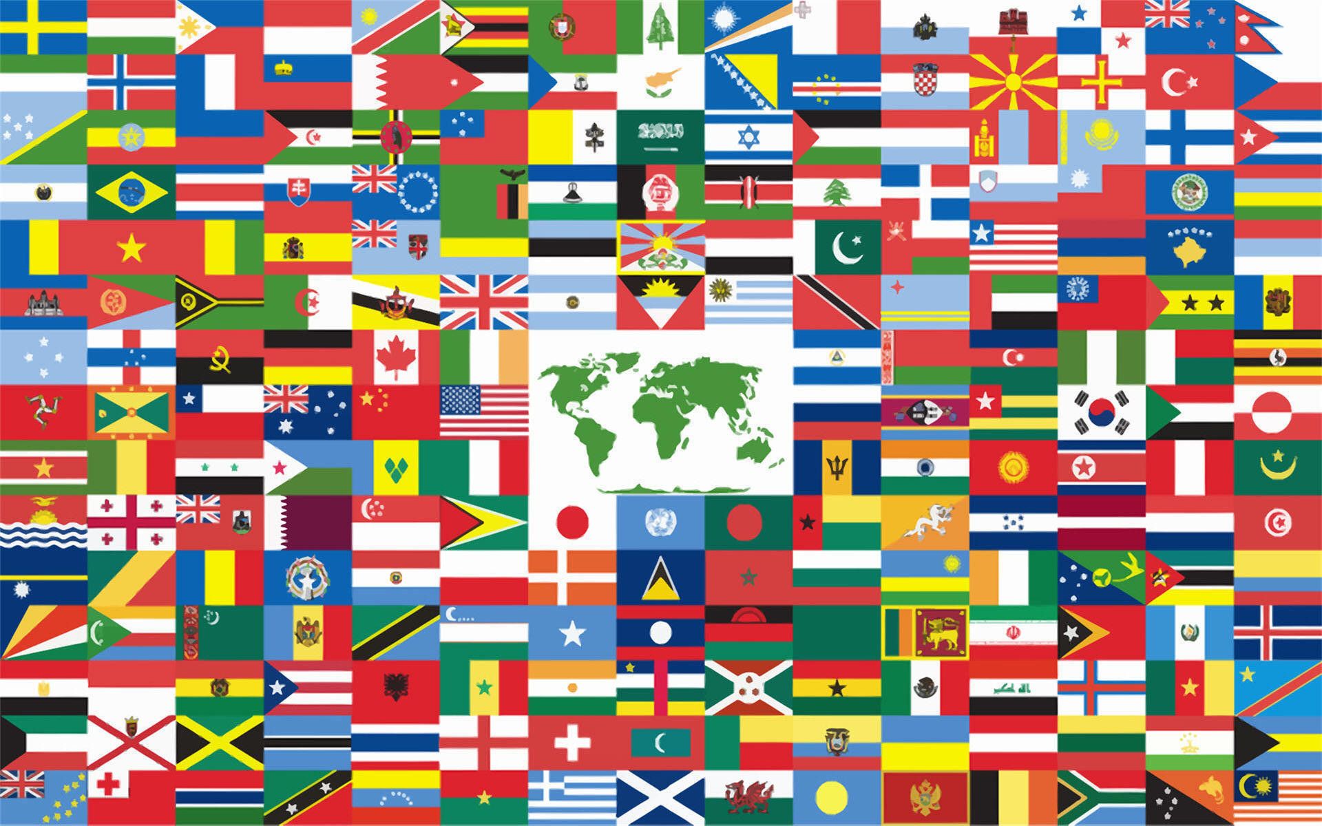 World Flag Wallpaper Top Background