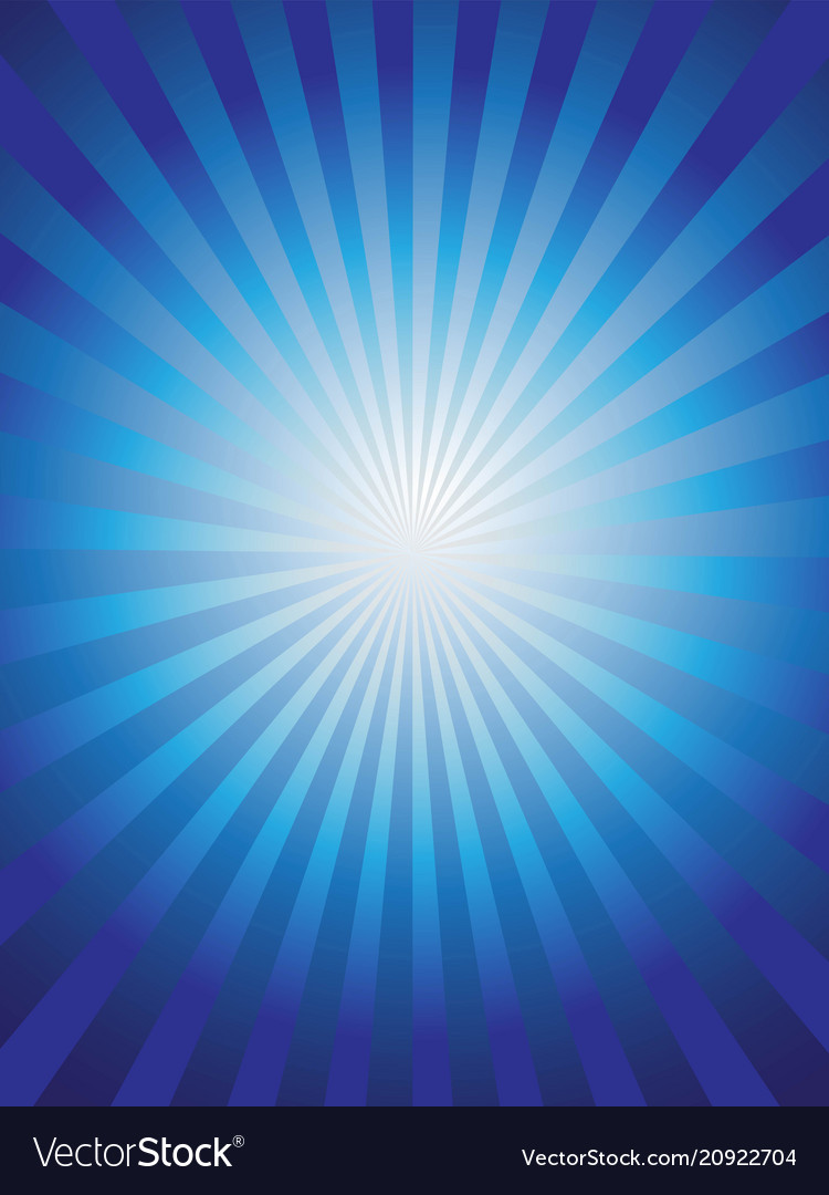 Shining Blue Sun Ray Background Royalty Vector Image