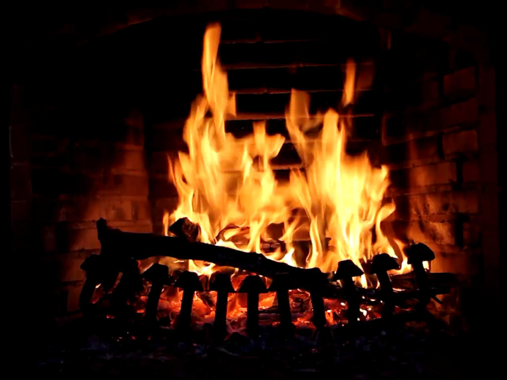 free real fireplace screensaver download