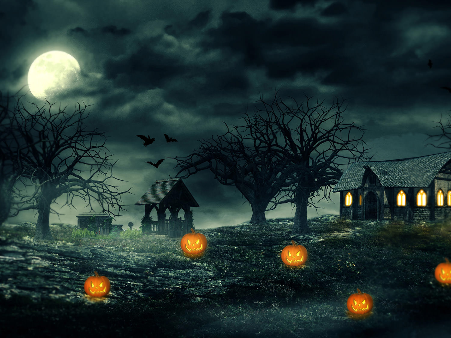 Bewitched Halloween Wallpaper