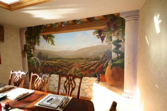 Tuscan Dining Room Landscape Wall Murals