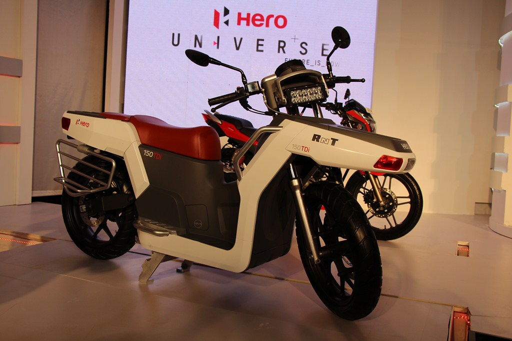 Indian Maker Hero Unveils Diesel Engined Motorcycle Concept
