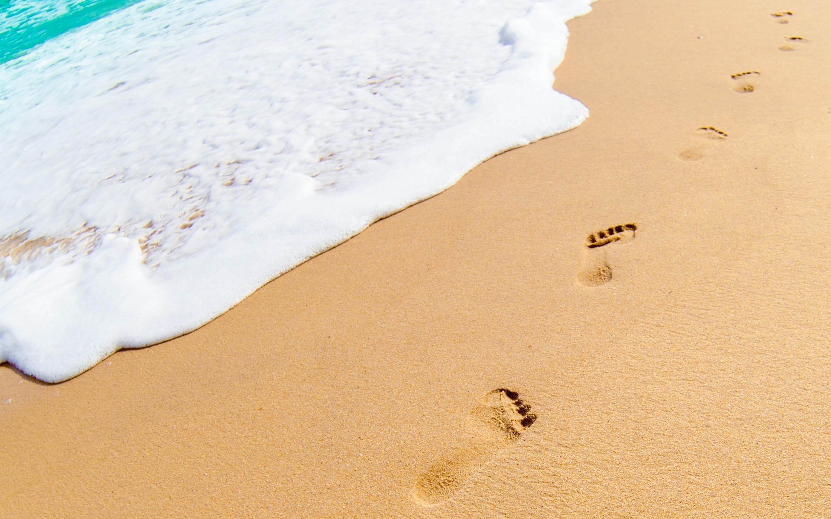 Free download Footprints In The Sand 4K Wide Uhd Wallpaper HD
