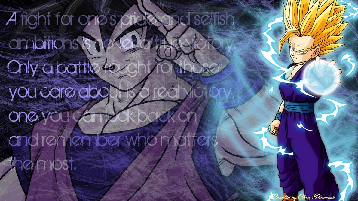 Goku And Gohan Wallpaper By Chrisgoessoft