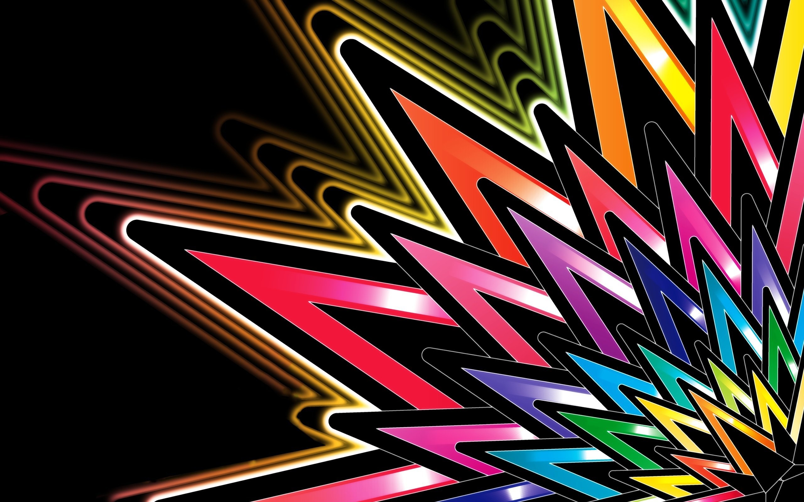 Bright Colors Abstract Wallpaper