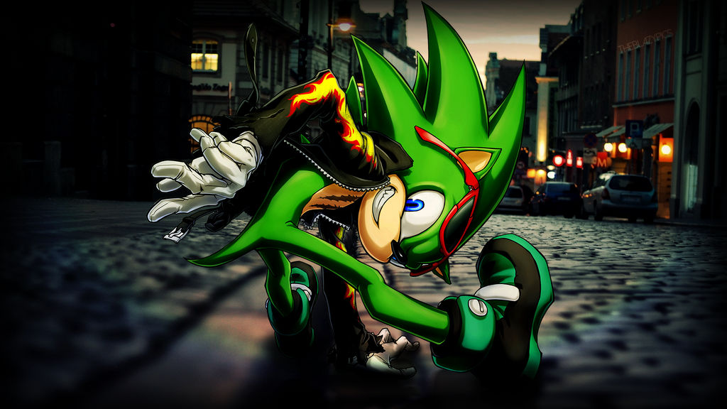 Scourge The Hedgehog Wallpaper By Theblazypics