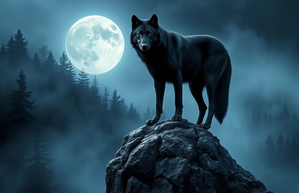 Black Wolf Wallpaper