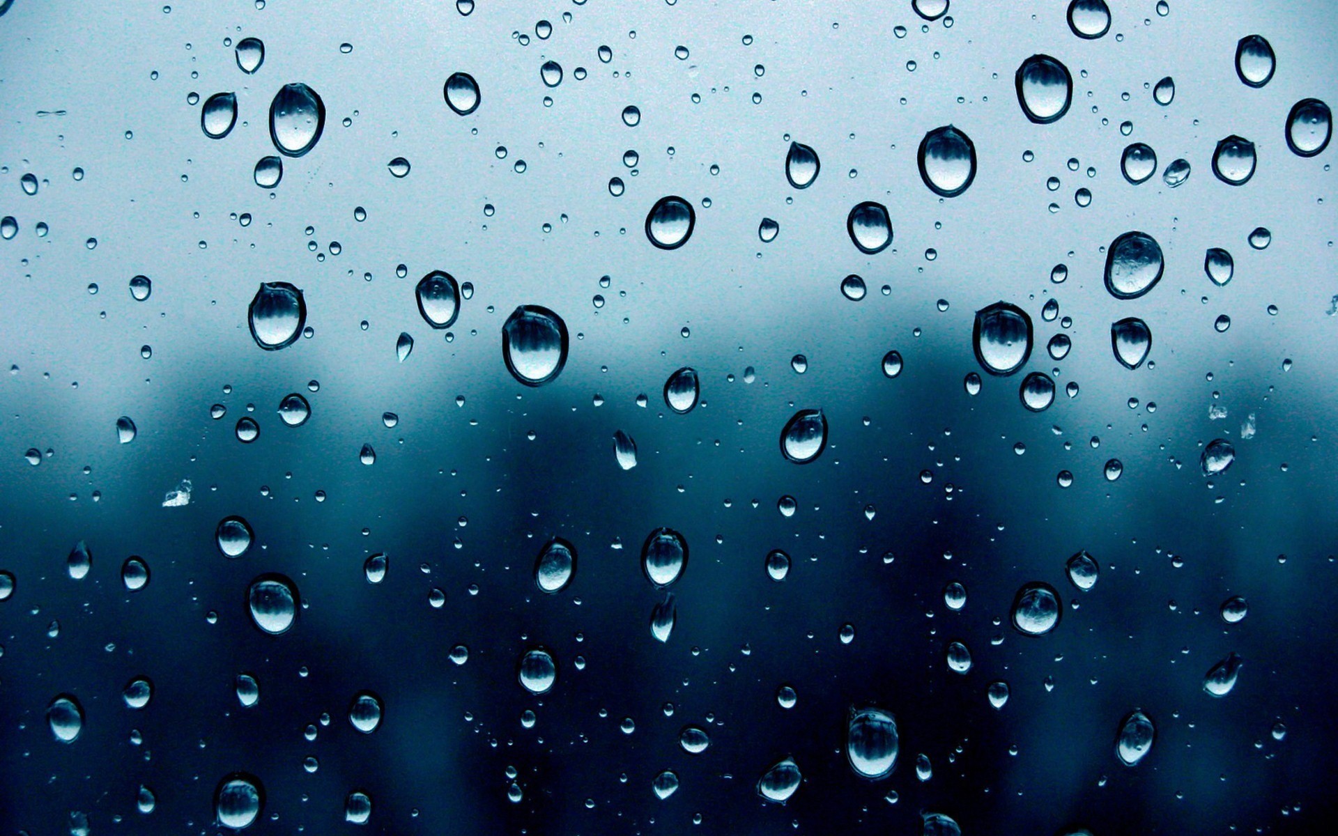 Rain Weather Water Drops Condensation On Glass Wallpaper