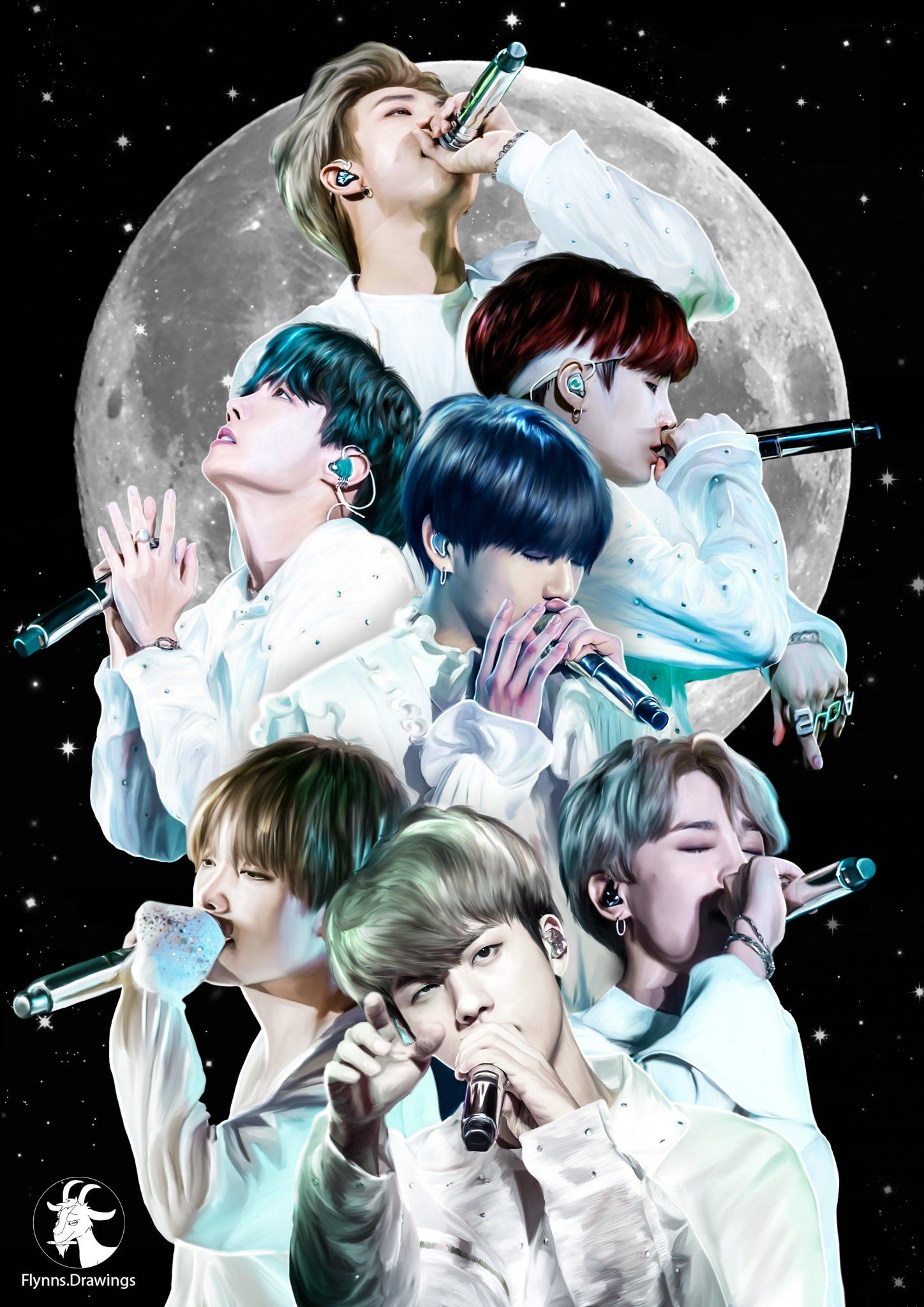 Bts Anime Wallpaper On