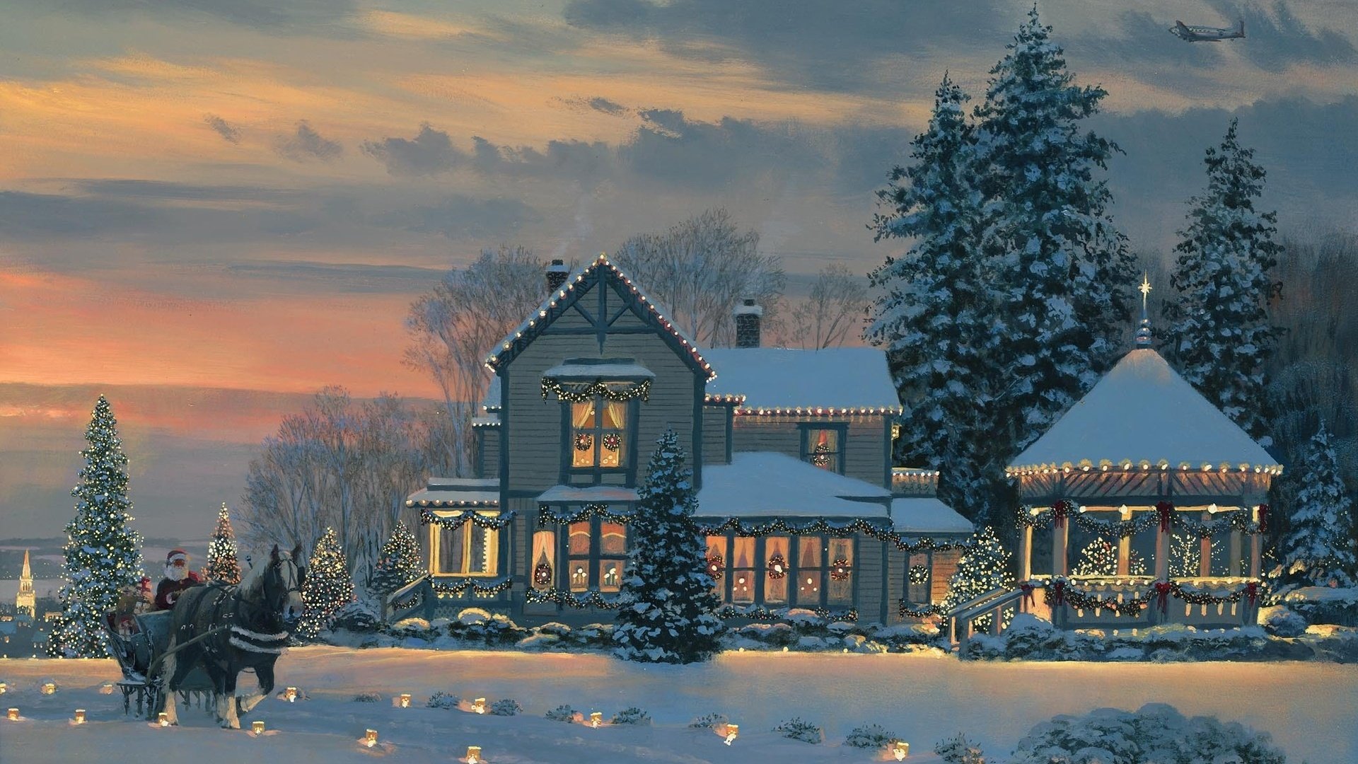 Holiday Vacation Happy Magic Christmas Wallpaper HD