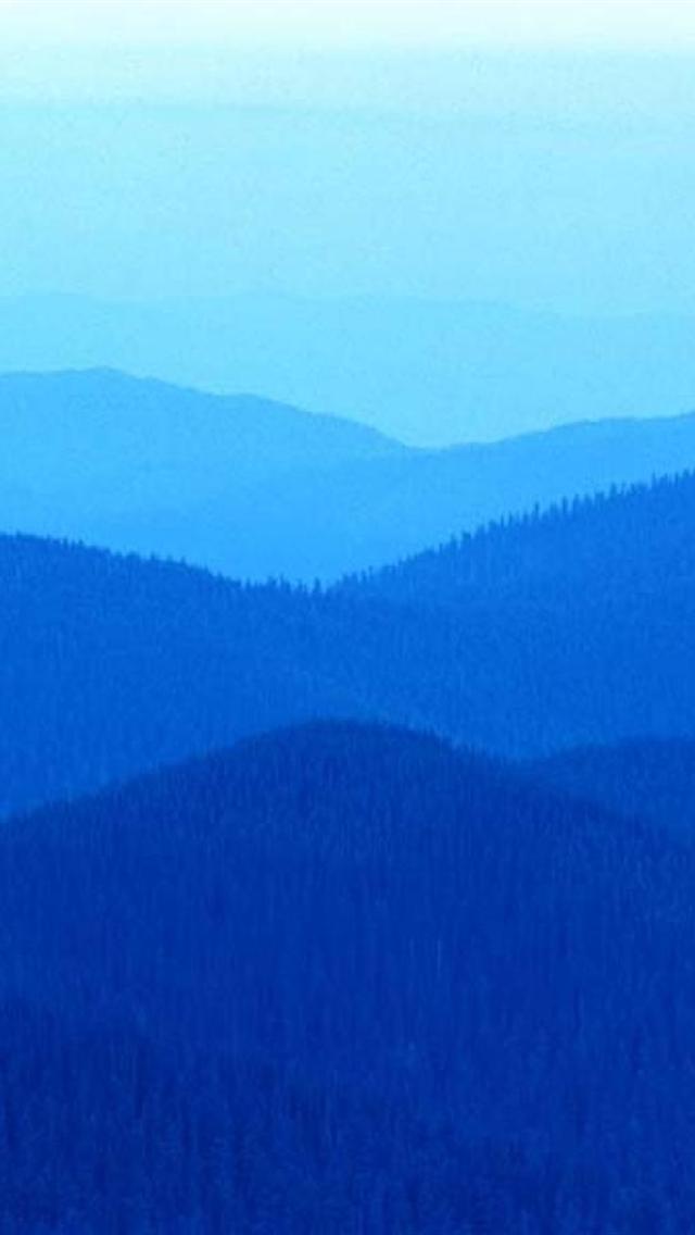 iPhone Wallpaper HD Blue Mountains